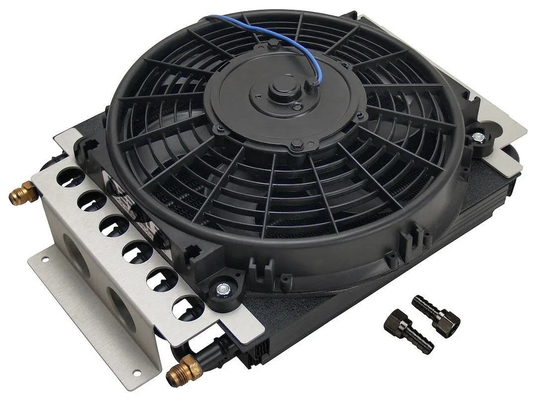 13700 – DERALE Fluid Cooler, For Engine Oil/ Transmission Fluid/ Power Steering Fluid/ Fuel 15-3/4 Inch Width X 11-1/...
